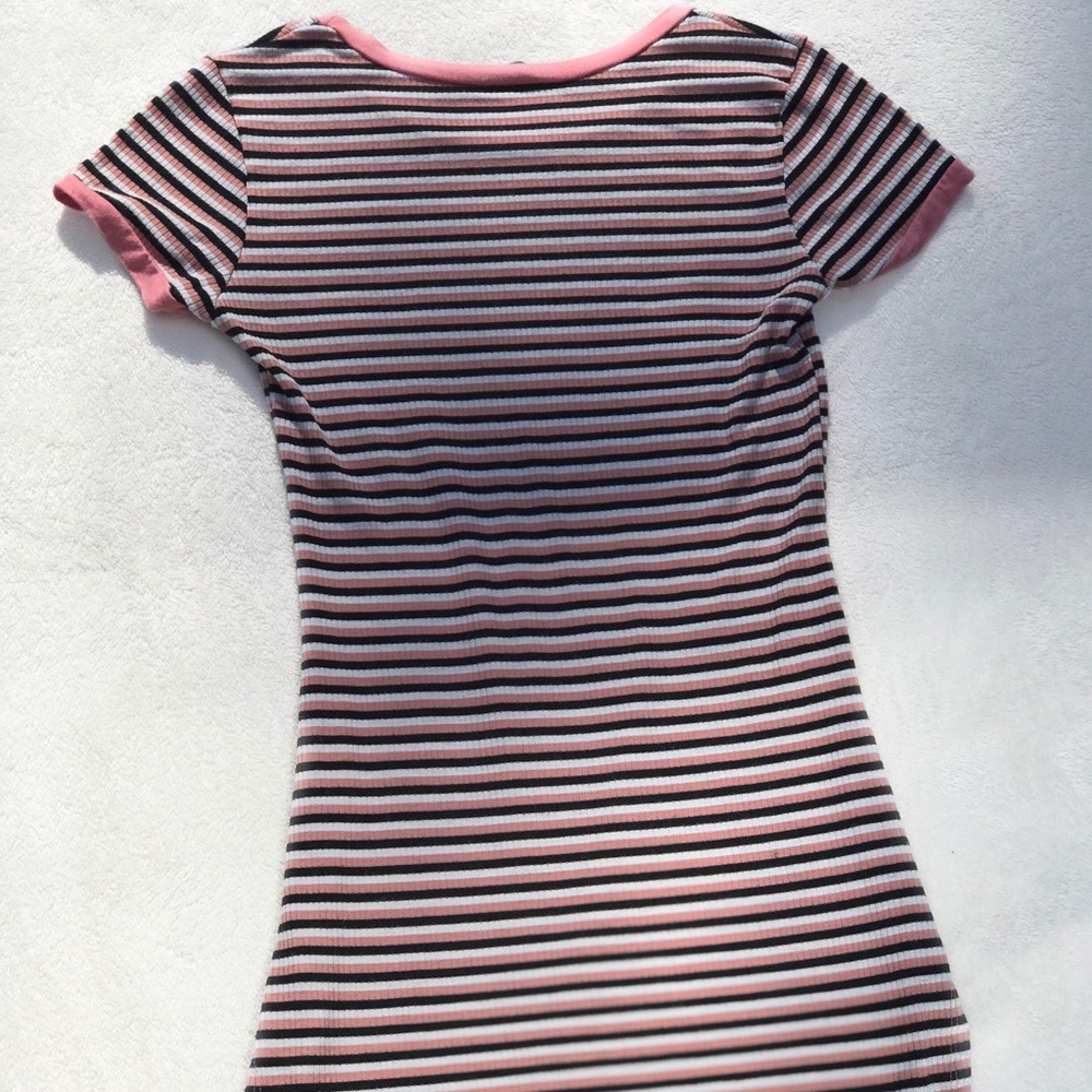 Mid Length Striped Dress